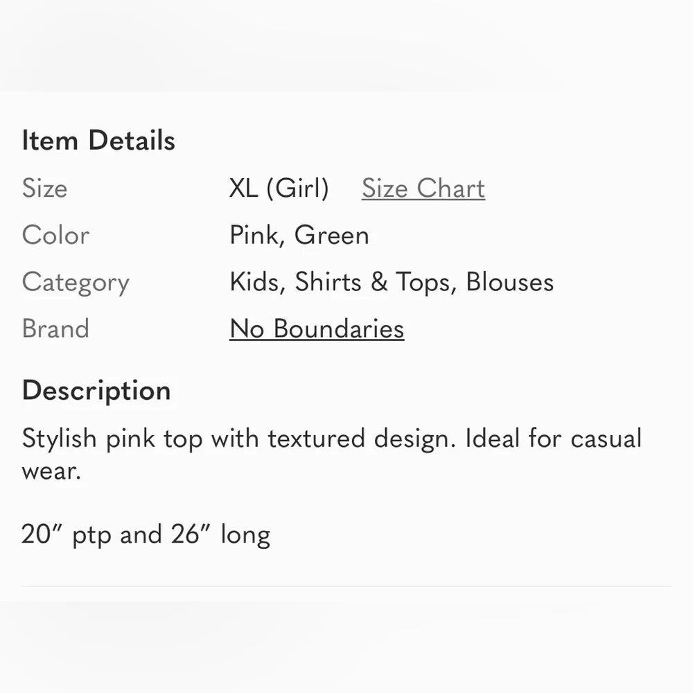 No Boundaries‎ Pink Textured Top